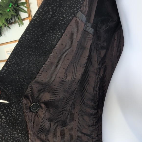 Pelle Studio Women’s Black Leather Trench Coat with Suede Accents 3006 M - Picture 6 of 12